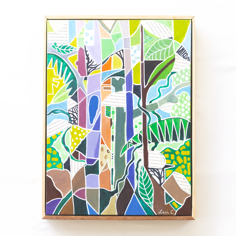 Contemporary abstract artwork with soft atmospheric colour palette